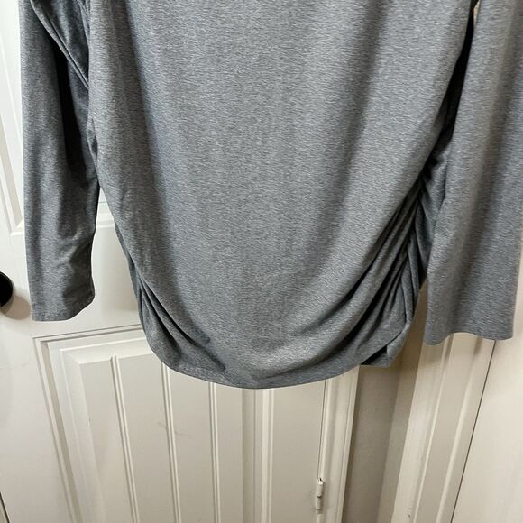 Time and Tru Womens Maternity Shirt Long Sleeves Gray Size XL 16-18 Pregnancy - Picture 7 of 8